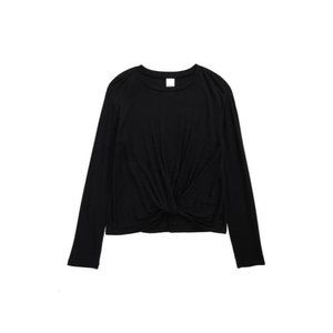 Nordstrom Girls' Hemline Twist Knot Front Long Sleeve Tee Girls Size M (8/10)